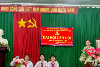Đại hội Liên đội trường THCS Nguyễn Văn Trỗi nhiệm kỳ 2025-2026