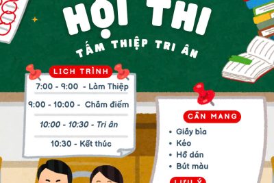 Thông báo thời gian tổ chức hoạt động ngày 20/11 cho học sinh