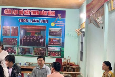 Hình ảnh tham gia điều tra phổ cập giáo dục tại 3 thôn: Lạng Sơn, Thạch Lũ và Tân Sơn