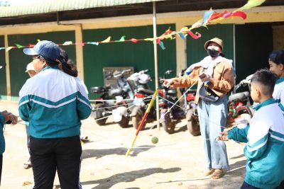 Một số hình ảnh đẹp trong ngày tổ chức HĐTN tập thể tại sân trường